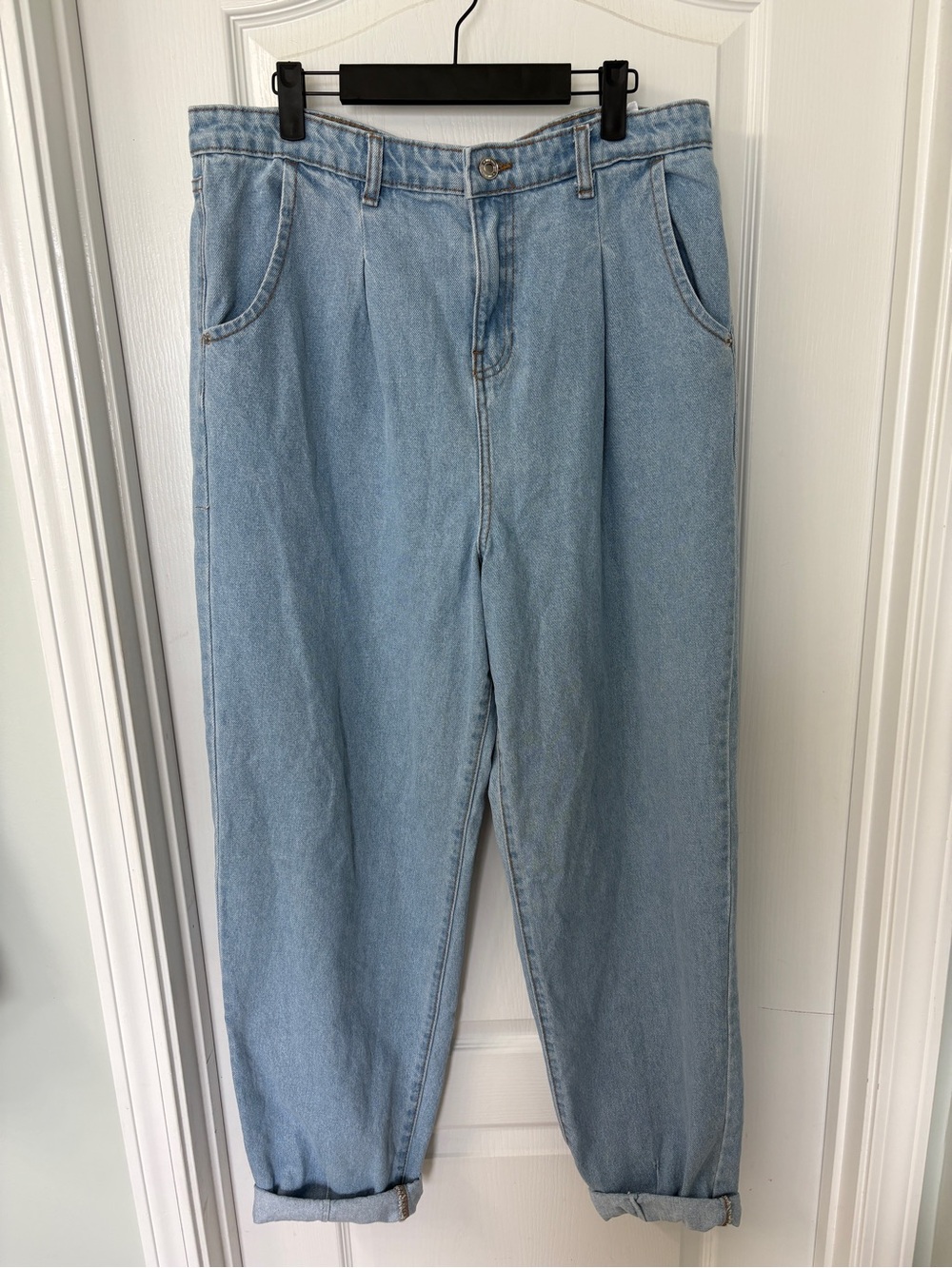 Dont Think Twice Pleated Front Jeans Size 12 Tall